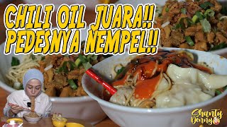 CHILI OIL JUARA!! PEDESNYA NEMPEL!! MIE AYAM JAMUR SUBSIDI!!