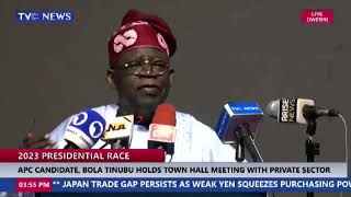 BOLA TINUBU & HIS “BALA BLU BLULU BULABA” TOWN HALL