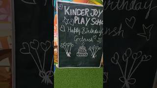 Happy Birthday Geetansh from Kinder Joy team #ytshorts #kindergarten