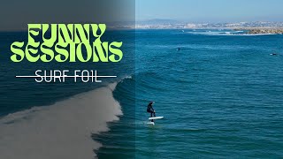 SURF FOIL | Funny Sessions in summer waves 4K