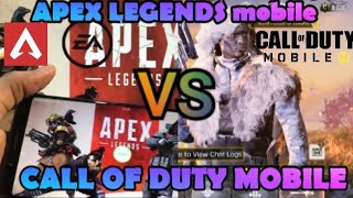 APEX LEGENDS MOBILE(BETA) VS CALL OF DUTY MOBILE. (NO COMMENTARY) #apex #codm