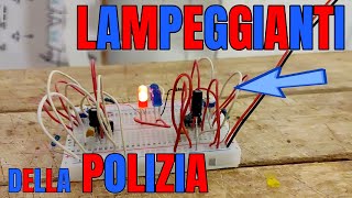 Lampeggianti della polizia.