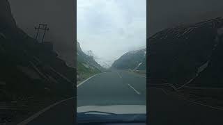 atal tunnel to lahaul #rohtang #manali #snow fall #himachal #snow point #gramphu #kullu #shorts