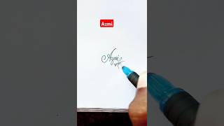 Calligraphy Signature | Azmi | sk cursive art