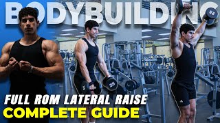 Full ROM Dumbbell Shoulder Lateral Raise | COMPLETE GUIDE | Bodybuilding | Atlasthetics