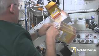 Jeffrey Williams Installs Nanoracks-DreamUp-VCHS Modules 16, 18, 22