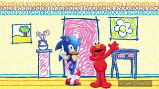 Sonic the Hedgehog meets Elmo and his world