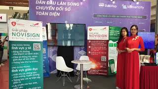 NoviSign digital signage booth now at ASCN, Hanoi, Vietnam