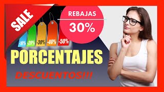 Cómo calcular el porcentaje descuento 👜👠 | Superfacil!!✅