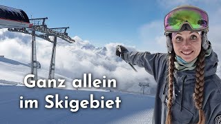 Ganz allein im Skigebiet Ischgl vor dem Saisonstart: Wir testen die Pisten