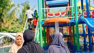 Berenang bersama TK syuhada madiun di Nusantara Edu park.. Seru banget gaes ada ombak nya