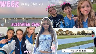 highschool week in my life | aussie, track, atar | winter edition