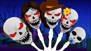 Skeleton Finger Family | Halloween Nursery Rhymes | Children Song