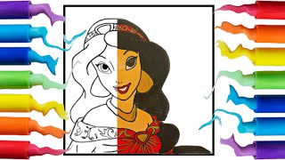 Princess jasmine coloring page | Disney Aladdin princess coloring | Somebody Like Me [NCS Release]