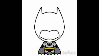 Desenhando Batman Chibi #shorts  #desenhodigital #animes