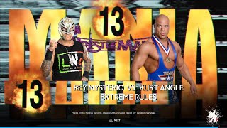 Full Match- Rey Mysterio vs Kurt Angle Extreme Rules Match