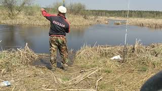 Первая поездка на маленькую речушку в Мае.