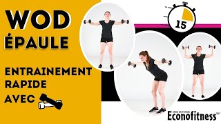 Épaule | WOD Entrainement Rapide | 15 minutes | Avec Équipement