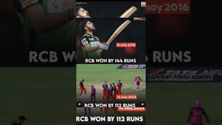 RCB win against RR 112 runs 🥵🔥 || #shorts #viral