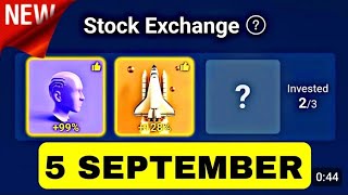 5 & 6 September X empire daily investment funds| x empire daily combo| musk empire today combo cards