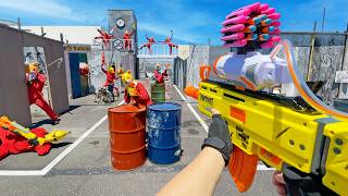 Nerf War | Amusement Park Battle 79 (Nerf First Person Shooter)