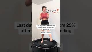 Get started today for 25% off and 5 days FREE! #rebounding #athomeworkouts #funworkout #weightlossch