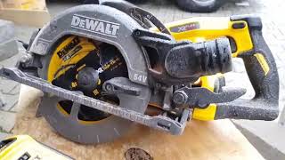 DeWalt DCS577X2 pilarka tarczowa FlexVolt 54V - ciecie na maksymalnej głębokości