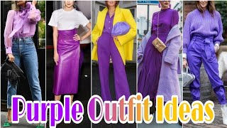 Purple/Lavender/Violet/Magenta Outfit Ideas@Styling Ideas