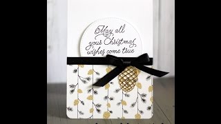 Stampin Up Gold Accent Christmas Card