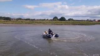 Testing My Honwave T24 with £20 Yamaha 2hp Outboard