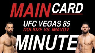 Best UFC Vegas 85 Bets | 60 Sec Full Card Breakdown | Dolidze vs. Imavov | Main Card Minute