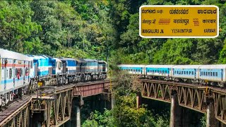 Journey Through Majestic Shiradi Ghats ! 16539 Yesvantpur Mangaluru Weekly Express