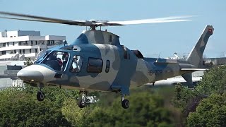 Amazing Leonardo AW109 Landing & Takeoff !!