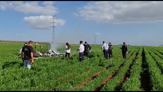 התרסקות מטוס קל סמוך לעפולה (צילום: דוברות מד"א)