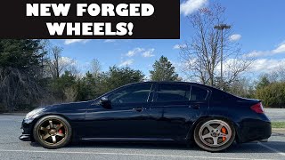 I got new Forged wheels for my rare G37!