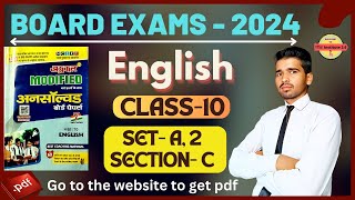 2024 , Board Exams | SET- A2, SECTION- C | English Grammar | Unsolved #tricks | @simransahni