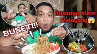 BUSET!!!MUKBANG MI TELOR CAP 3 AYAM