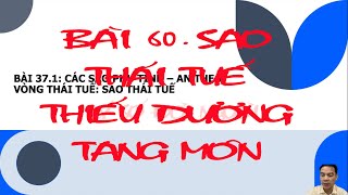 BÀI 60. SAO THÁI TUẾ - THIẾU DƯƠNG - TANG MÔN