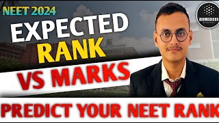 NEET 2024 EXPECTED MARKS vs RANK | Predict Your Rank | NEET Marks vs Rank | NEET 2024 Cutoff |