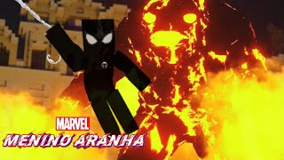 Minecraft: MARVEL MENINO ARANHA T4 - BATALHA CONTRA O MONSTRO DE FOGO!!(LONGE DE CASA)#Ep22