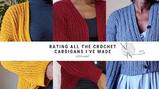 RATING ALL My Crochet Cardigans🥲• All The Cardigans i crocheted Since i could hold a crochet hook