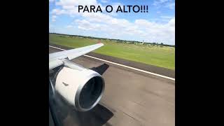 Tchau, Campo Grande!!! Decolando no A320 da LATAM!