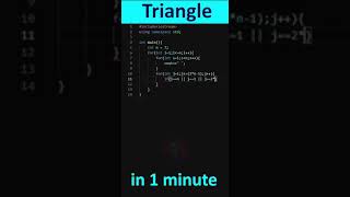 Triangle in 1 Minute