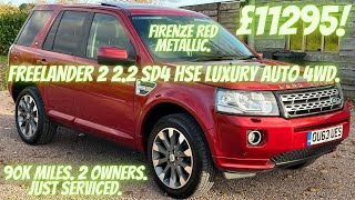 Land Rover Freelander 2 2.2 HSE Luxury Auto 4WD. FIRENZE RED METALLIC!