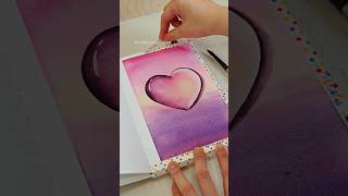 The satisfying moment of painting a heart. #watercolorart #watercolorpainting #watercolorart