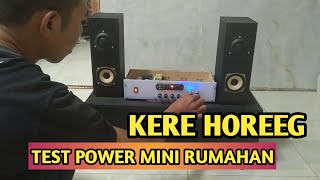 Test Power Class D Mini  Rumahan Rakitan Sendiri