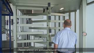 Полноростовый роторный турникет RTD-15