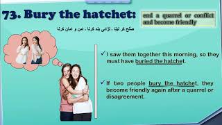 Bury the hatchet | meaning and use | Learn Idioms