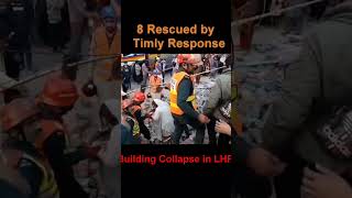 8 people rescued during a house collapse Hanjarwal, Lahore. #building #rescue1122