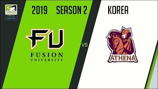 Fusion University vs Meta Athena (Part 1) | OWC 2019 Season 2: Korea